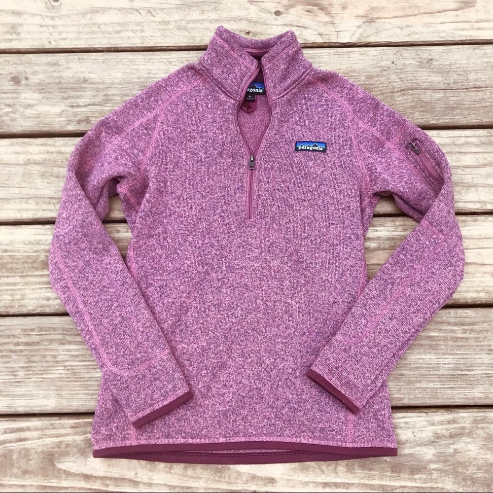 Patagonia Better Sweater Marble Pink 1/4 Zip XS